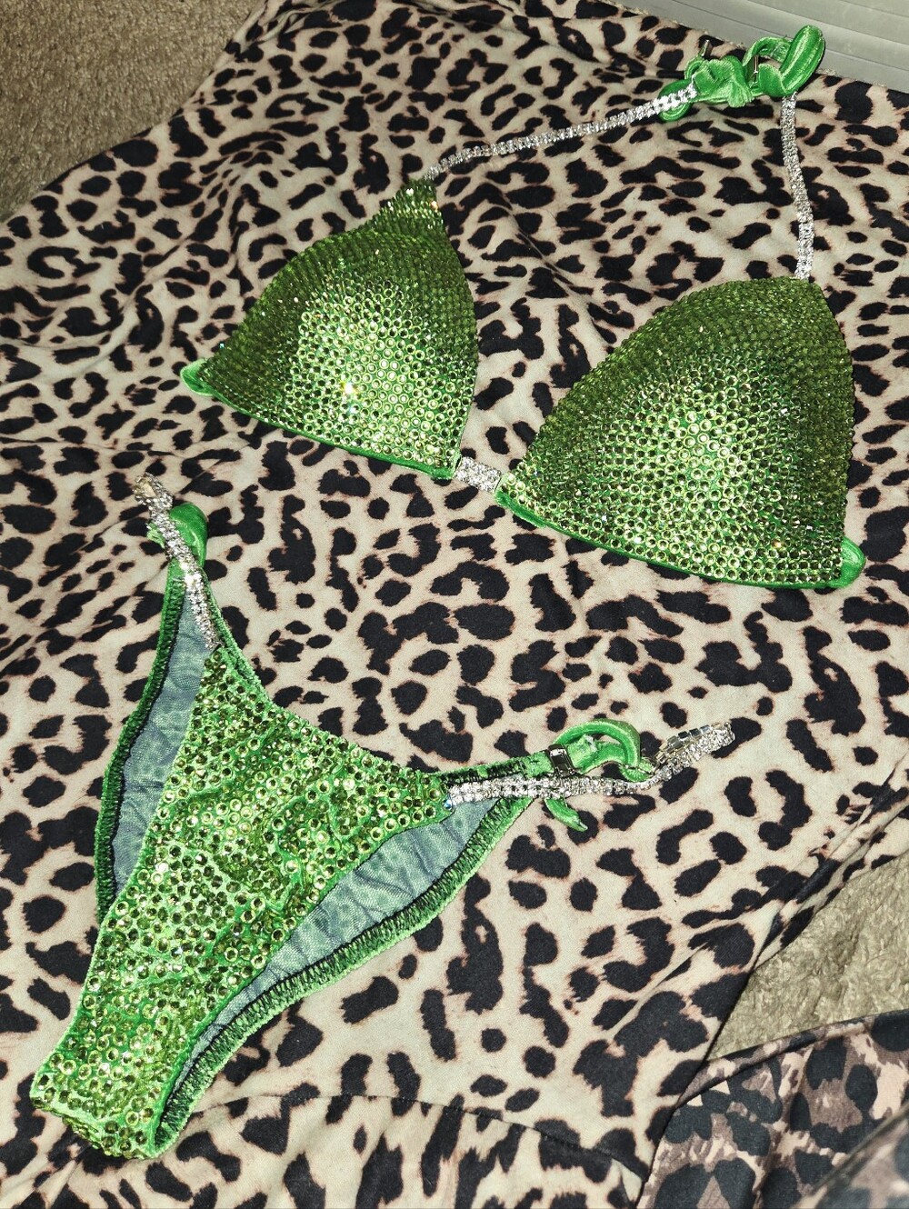 Lime Green NPC OCB Competition Bikini